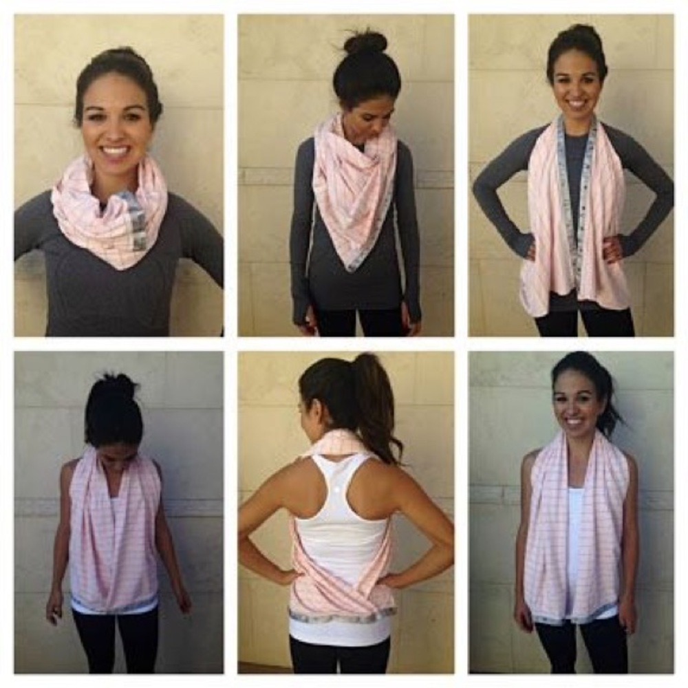 lululemon vinyasa scarf *rulu fabric pretty pink